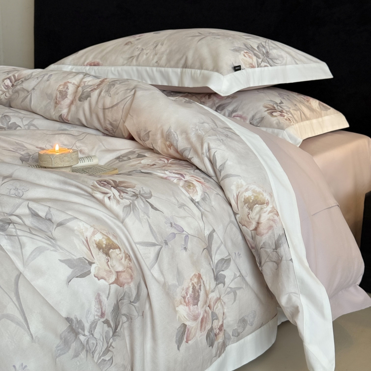 （总）鹿班家居 2025新款100S全棉纯棉磨毛数码印花四件套-云水谣（标准会员-20元）