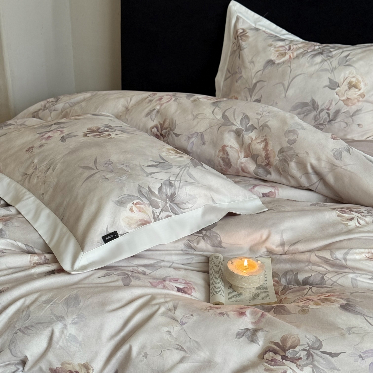 91家纺网 家纺一手货源 找家纺 （总）鹿班家居 2025新款100S全棉纯棉磨毛数码印花四件套-云水谣（标准会员-20元）