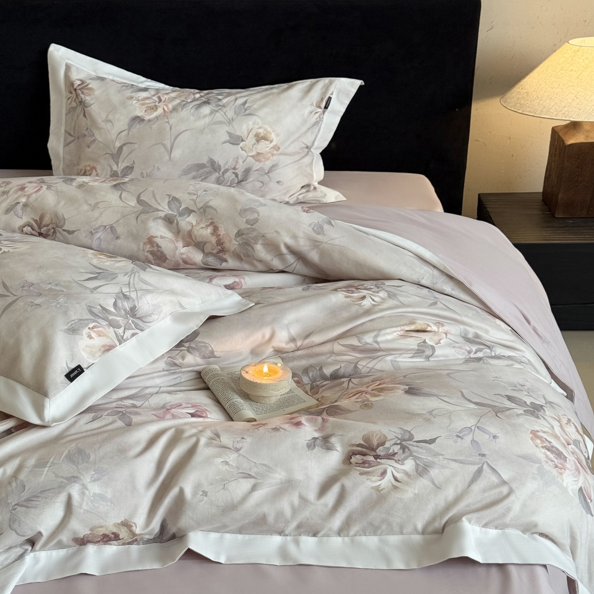 91家纺网 家纺一手货源 找家纺 （总）鹿班家居 2025新款100S全棉纯棉磨毛数码印花四件套-云水谣（标准会员-20元）