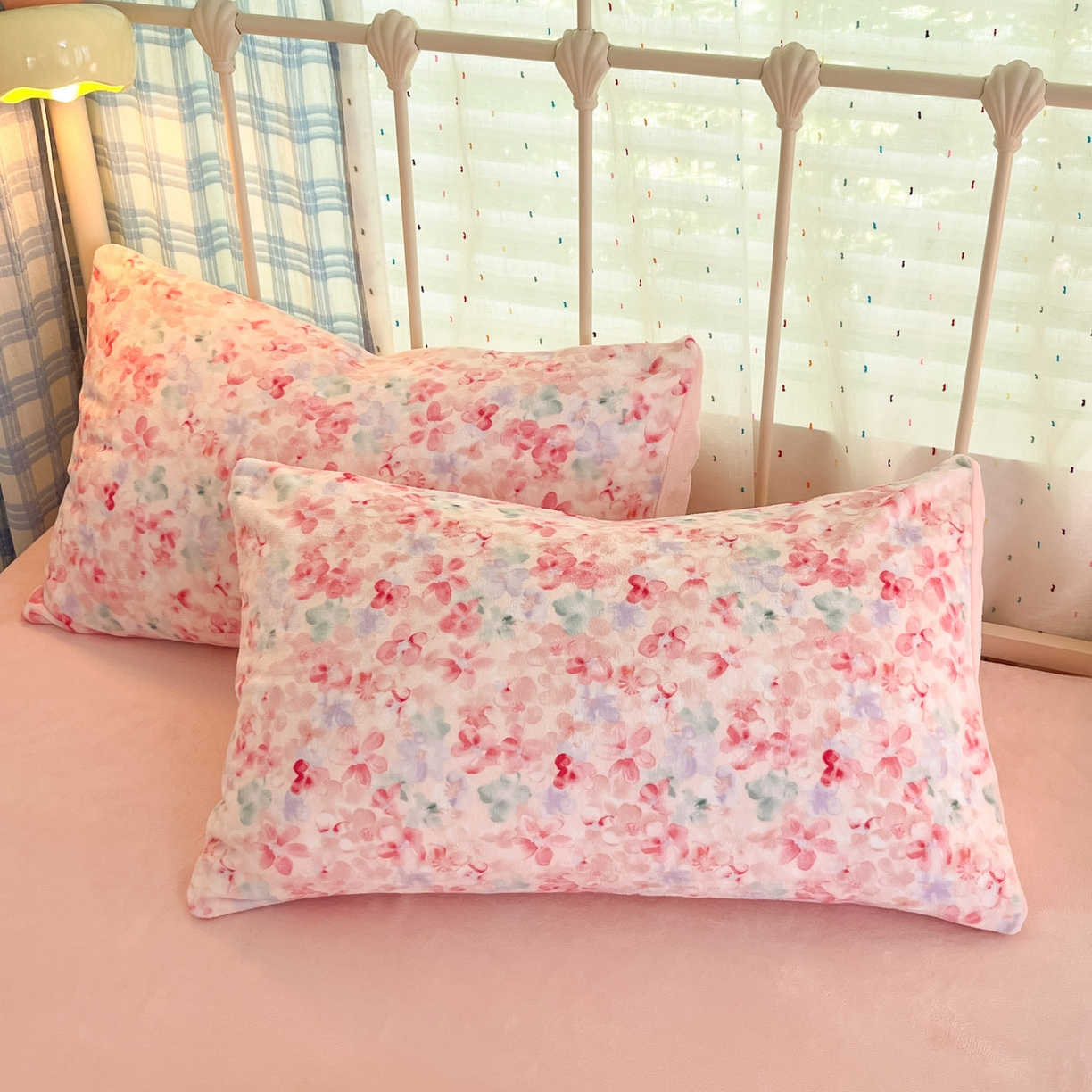 91家纺网 家纺一手货源 找家纺 贝扬思家纺 2025新款软fufu加厚保暖可爱系牛奶绒宿舍床套件系列（小红书推荐）（提供买家秀） 玫瑰粉黛