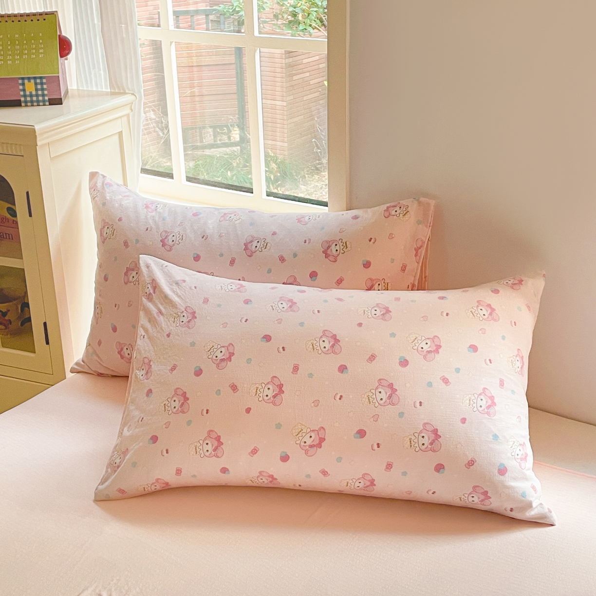 91家纺网 家纺一手货源 找家纺 铺尚美家纺 2025新款云感提花双层纱系列 小美冰激凌