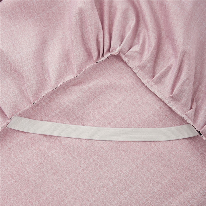 91家纺网 家纺一手货源 找家纺 后庭寝室 2025新款纯色磨毛黑蕾丝四件套-秘密花园 秘密花园-日珥红