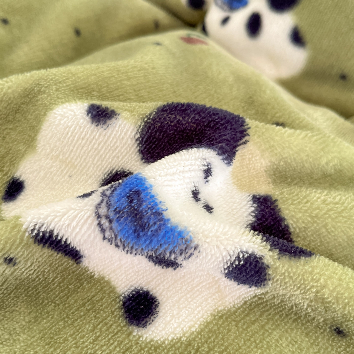 91家纺网 家纺一手货源 找家纺 贝扬思家纺 2025新款软fufu加厚保暖可爱系牛奶绒宿舍床套件系列（小红书推荐）（提供买家秀） 抹茶绿狗