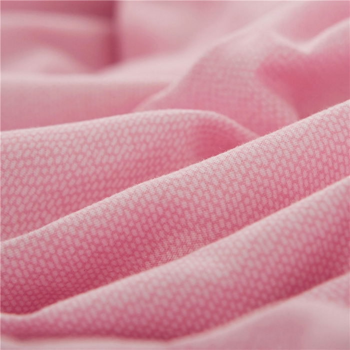 91家纺网 家纺一手货源 找家纺 后庭寝室 2025新款纯色磨毛黑蕾丝四件套-秘密花园 秘密花园-少女粉