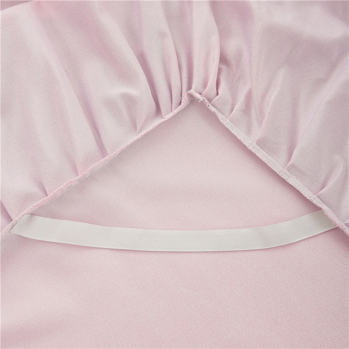 91家纺网 家纺一手货源 找家纺 后庭寝室 2025新款纯色磨毛黑蕾丝四件套-秘密花园 秘密花园-少女粉