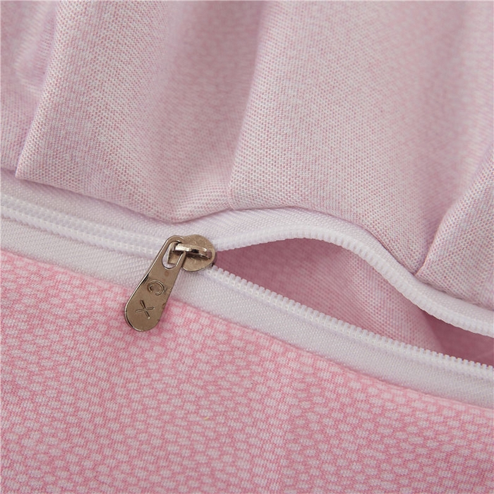 91家纺网 家纺一手货源 找家纺 后庭寝室 2025新款纯色磨毛黑蕾丝四件套-秘密花园 秘密花园-少女粉