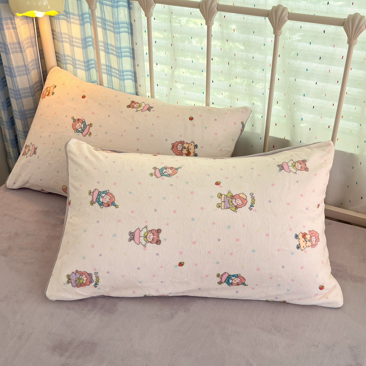 91家纺网 家纺一手货源 找家纺 贝扬思家纺 2025新款软fufu加厚保暖可爱系牛奶绒宿舍床套件系列（小红书推荐）（提供买家秀） 奶糖少女