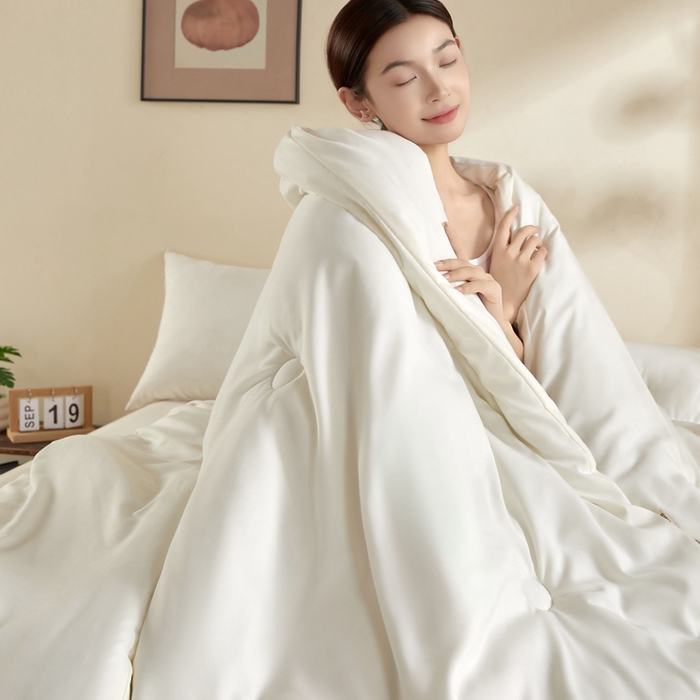 91家纺网 家纺一手货源 找家纺 （总）鑫贝阳 2025新款A类母婴级原绵被子被芯