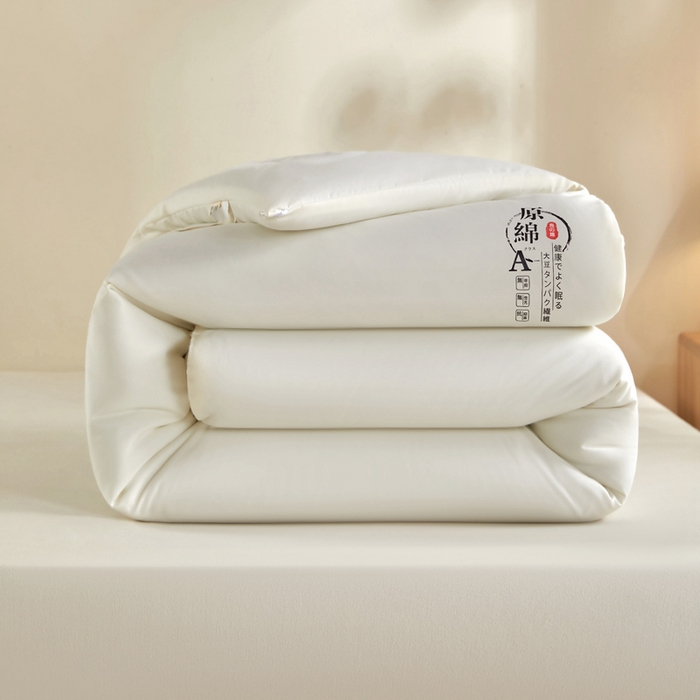 91家纺网 家纺一手货源 找家纺 （总）鑫贝阳 2025春夏新款纯色双拼A类凉感丝夏凉被