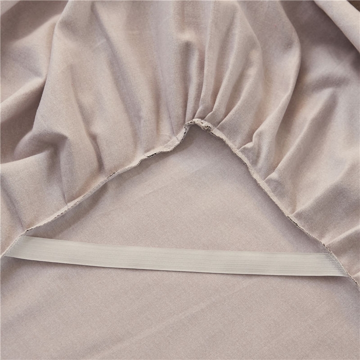 91家纺网 家纺一手货源 找家纺 后庭寝室 2025新款纯色磨毛黑蕾丝四件套-秘密花园 秘密花园-耀沙卡其