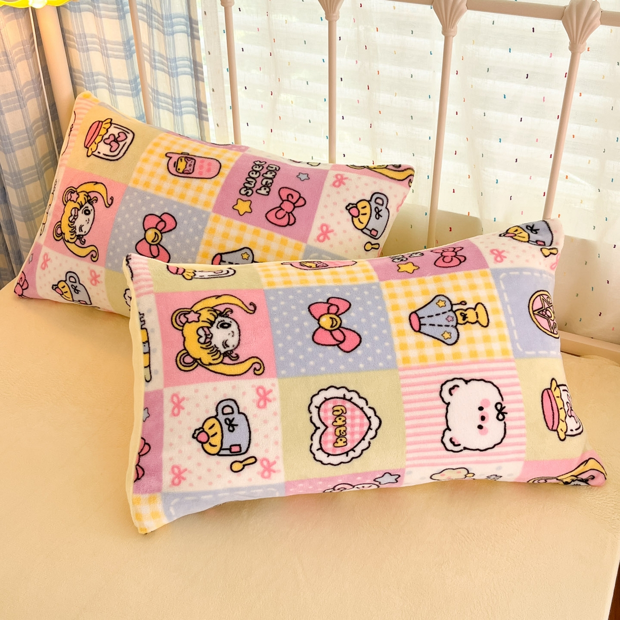 91家纺网 家纺一手货源 找家纺 贝扬思家纺 2025新款软fufu加厚保暖可爱系牛奶绒宿舍床套件系列（小红书推荐）（提供买家秀） 少女心