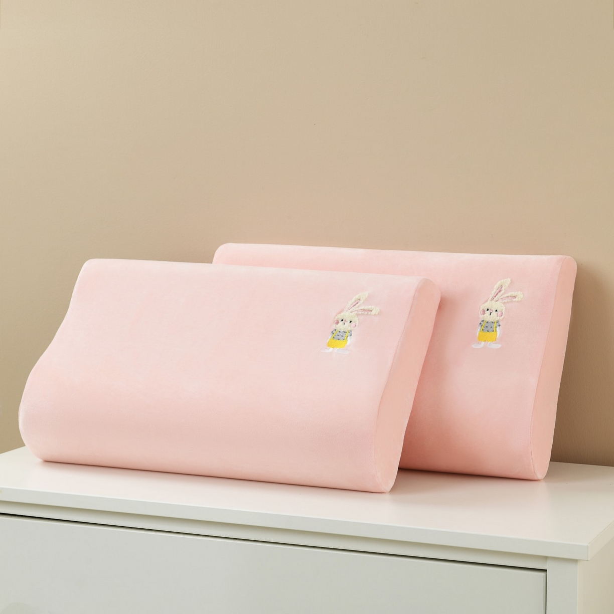 小猫派 2025新款宝宝绒乳胶枕套单品枕套单件枕套 乖乖兔