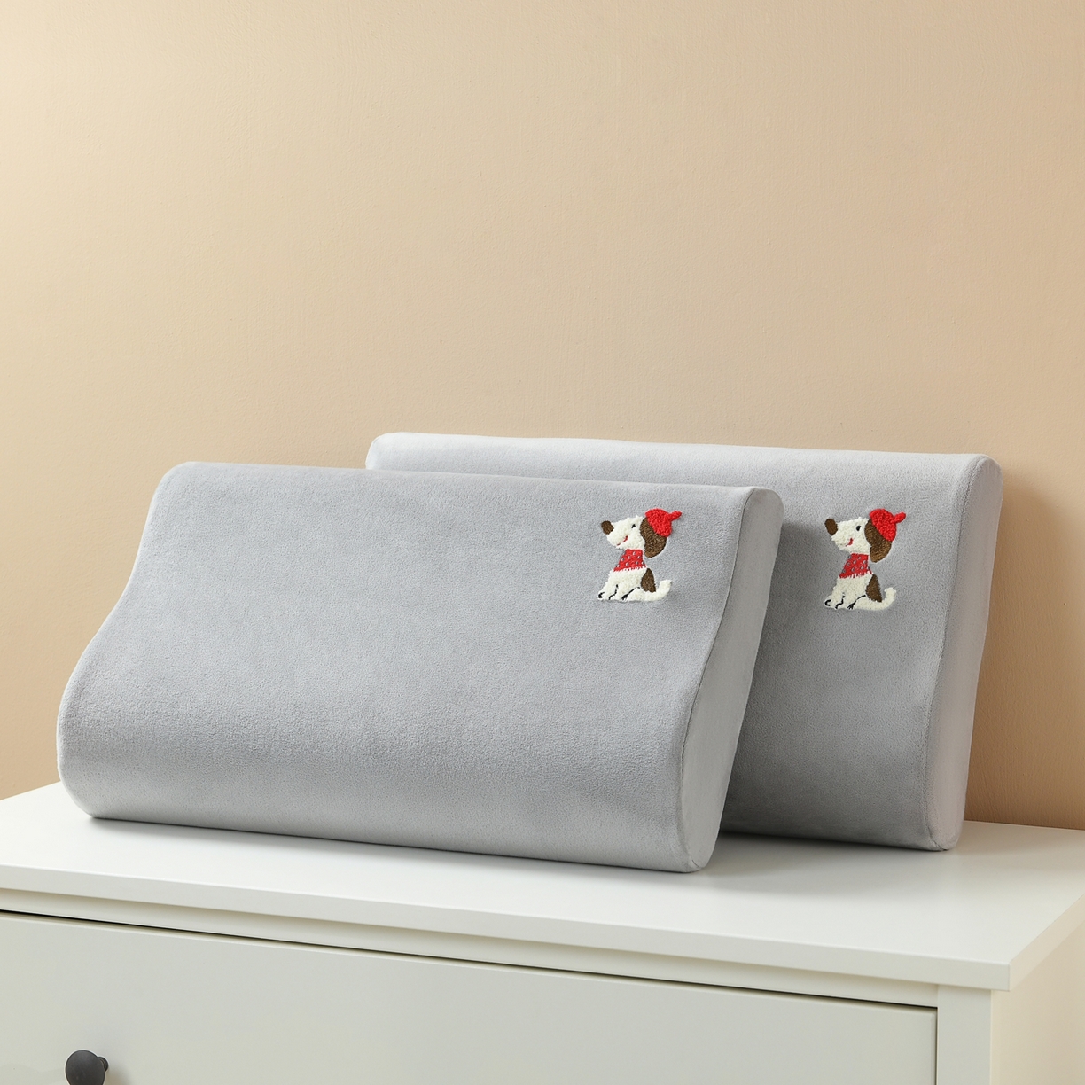 91家纺网 家纺一手货源 找家纺 小猫派 2025新款宝宝绒乳胶枕套单品枕套单件枕套 暖冬小狗