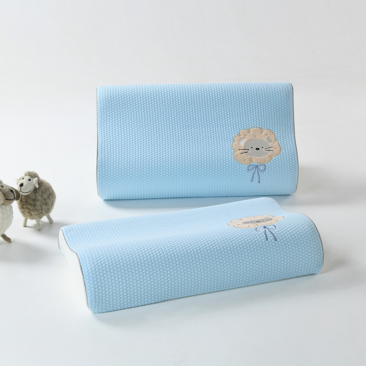 91家纺网 家纺一手货源 找家纺 （总）小猫派 2025新款贴布绣棉布乳胶枕套单品枕套单件枕套