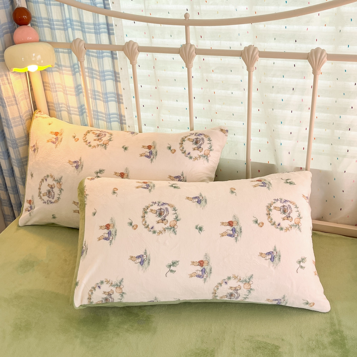 91家纺网 家纺一手货源 找家纺 贝扬思家纺 2025新款软fufu加厚保暖可爱系牛奶绒宿舍床套件系列（小红书推荐）（提供买家秀） 小兔幻境