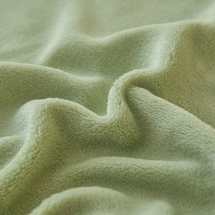 91家纺网 家纺一手货源 找家纺 世爵 2025新款简约纯色牛奶绒床笠单床笠床笠单件床垫保护套 豆绿