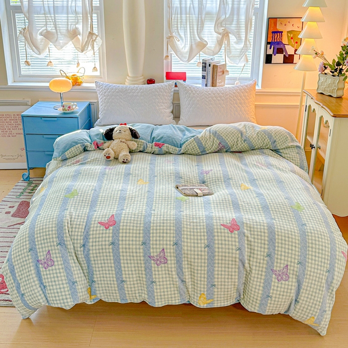 91家纺网 家纺一手货源 找家纺 (总) 卡普家居2025新款加厚保暖牛奶绒系列--单品被套