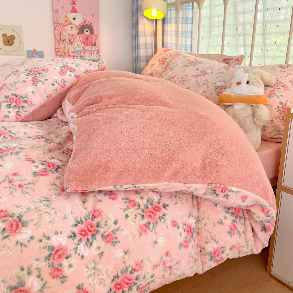 91家纺网 家纺一手货源 找家纺 贝扬思家纺 2025新款软fufu加厚保暖可爱系牛奶绒宿舍床套件系列（小红书推荐）（提供买家秀） 星辰闪烁