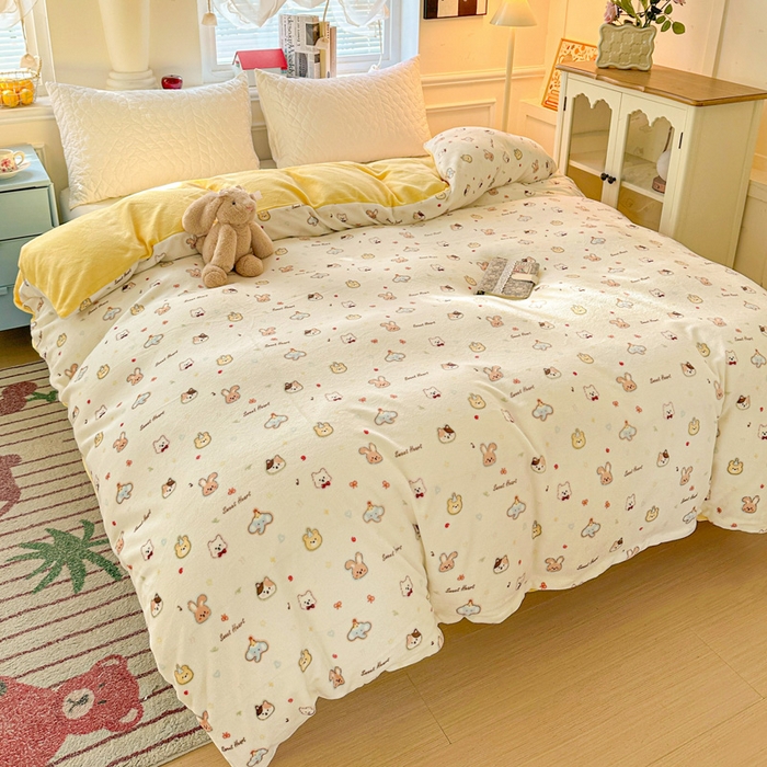 91家纺网 家纺一手货源 找家纺 (总) 卡普家居2025新款加厚保暖牛奶绒系列--单品被套