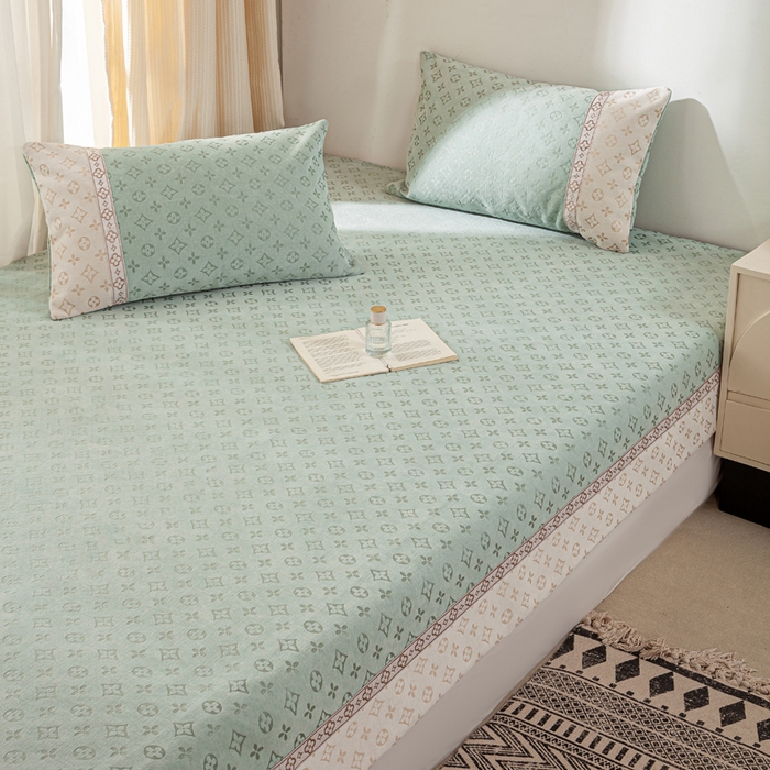 91家纺网 家纺一手货源 找家纺 （总）峻杨 2025新款高支雪尼尔简约高档榻榻米床盖炕盖轻奢加厚防滑大尺寸定制-香氛世家