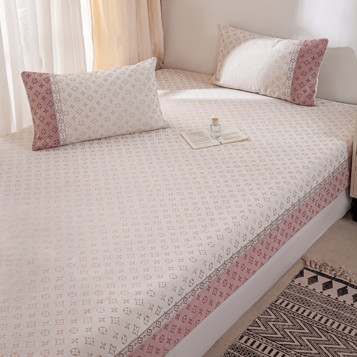 91家纺网 家纺一手货源 找家纺 （总）峻杨 2025新款高支雪尼尔简约高档榻榻米床盖炕盖轻奢加厚防滑大尺寸定制-香氛世家