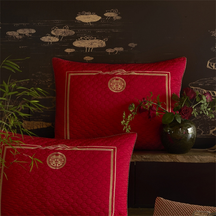 91家纺网 家纺一手货源 找家纺 高大尚婚庆馆 2025秋冬新款长绒棉臻棉系列婚庆款多件套龙凤添喜