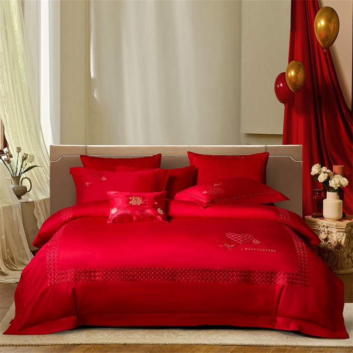 高大尚婚庆馆 2025秋冬新款长绒棉臻棉系列婚庆款多件套星河花海