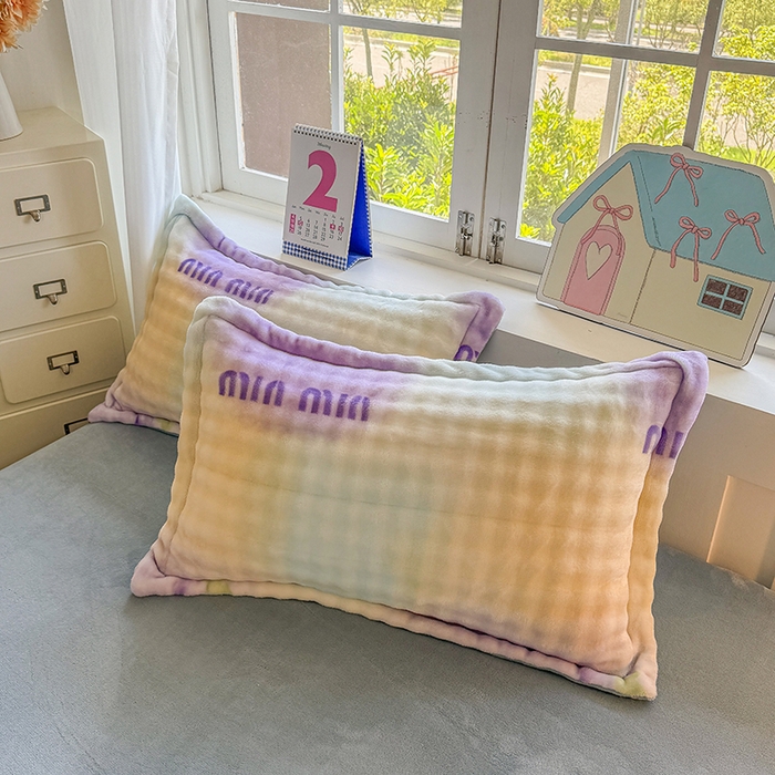 91家纺网 家纺一手货源 找家纺 家贝爱 2025新款加厚牛奶绒泡泡兔毛绒四件套 泡泡绒-幻彩