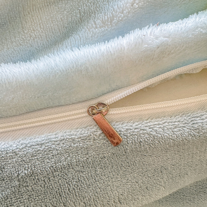 91家纺网 家纺一手货源 找家纺 家贝爱 2025新款加厚牛奶绒泡泡兔毛绒四件套 泡泡绒-粉蝶