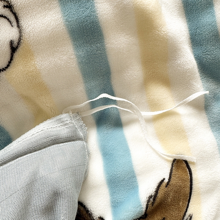 91家纺网 家纺一手货源 找家纺 家贝爱 2025新款加厚牛奶绒泡泡兔毛绒四件套 泡泡绒-哈哈狗