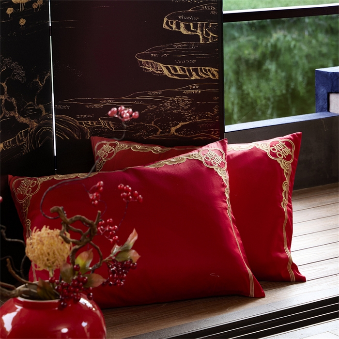 91家纺网 家纺一手货源 找家纺 （总）高大尚婚庆馆 2025新款长绒棉提花婚庆套件