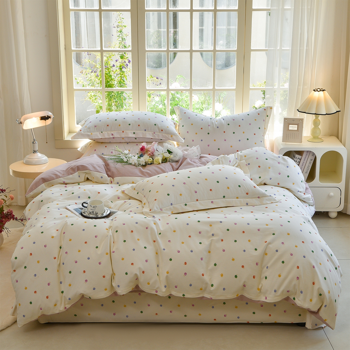 91家纺网 家纺一手货源 找家纺 （总）董成龙家纺 2025新款全棉磨毛数码印花四件套