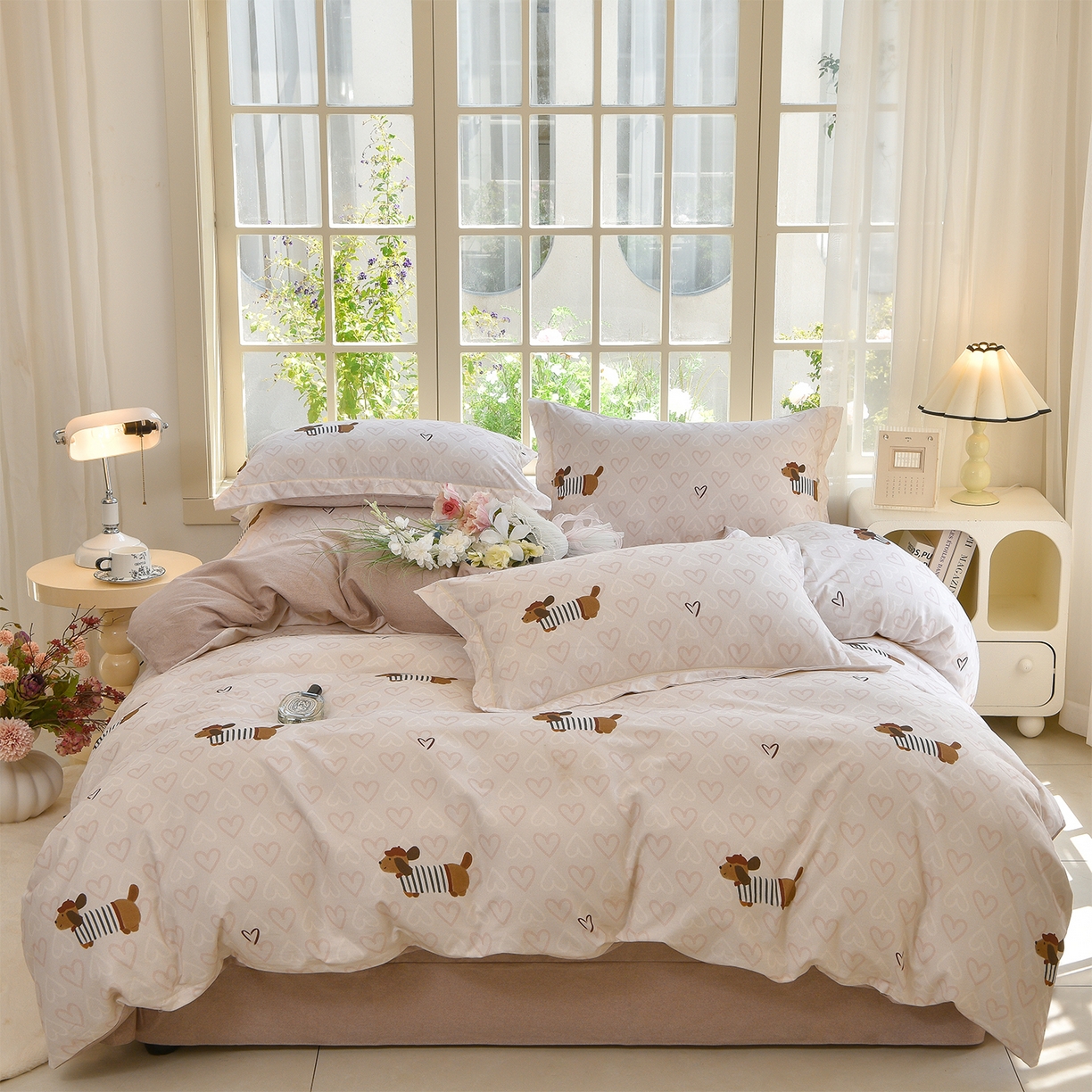 91家纺网 家纺一手货源 找家纺 （总）董成龙家纺 2025新款全棉磨毛数码印花四件套