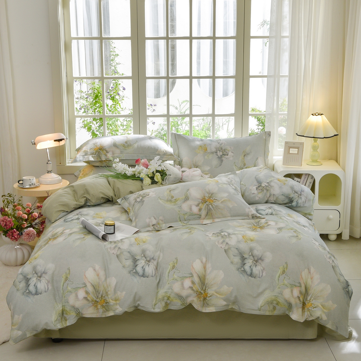 91家纺网 家纺一手货源 找家纺 （总）董成龙家纺 2025新款全棉磨毛数码印花四件套