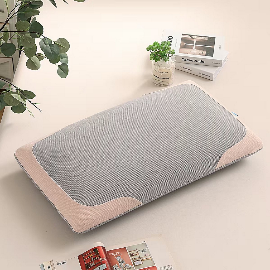 雅诗帛 2025新款生物基水乳枕面包款 枕头枕芯 灰粉/只