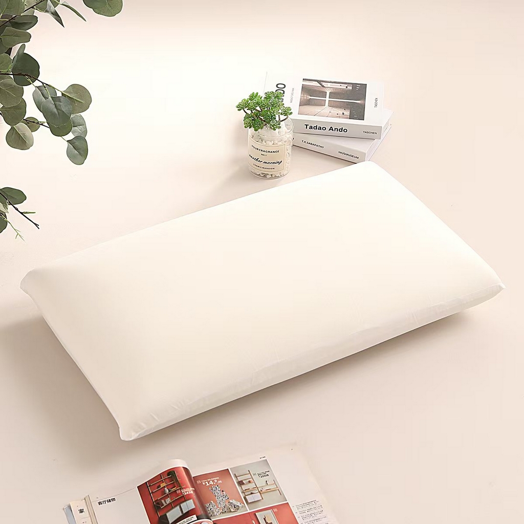 91家纺网 家纺一手货源 找家纺 雅诗帛 2025新款生物基水乳枕面包款 枕头枕芯 灰粉/只