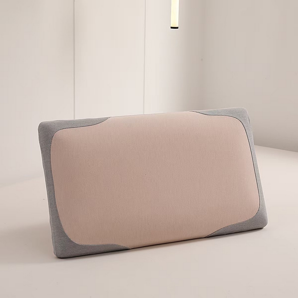 91家纺网 家纺一手货源 找家纺 雅诗帛 2025新款生物基水乳枕面包款 枕头枕芯 豆绿粉/只