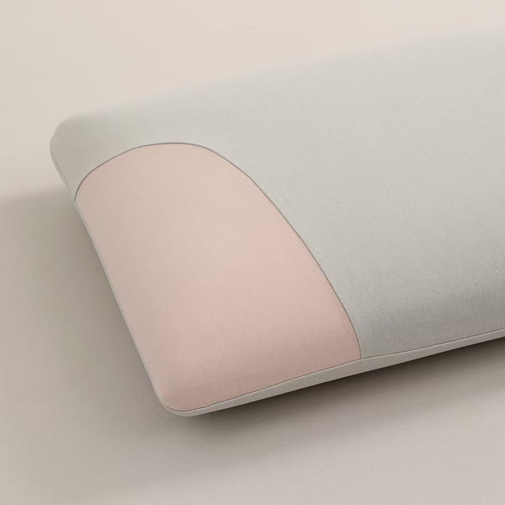 91家纺网 家纺一手货源 找家纺 雅诗帛 2025新款生物基水乳枕面包款 枕头枕芯 豆绿粉/只