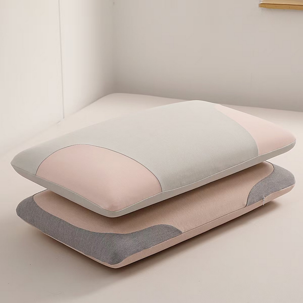 91家纺网 家纺一手货源 找家纺 雅诗帛 2025新款生物基水乳枕面包款 枕头枕芯 豆绿粉/只