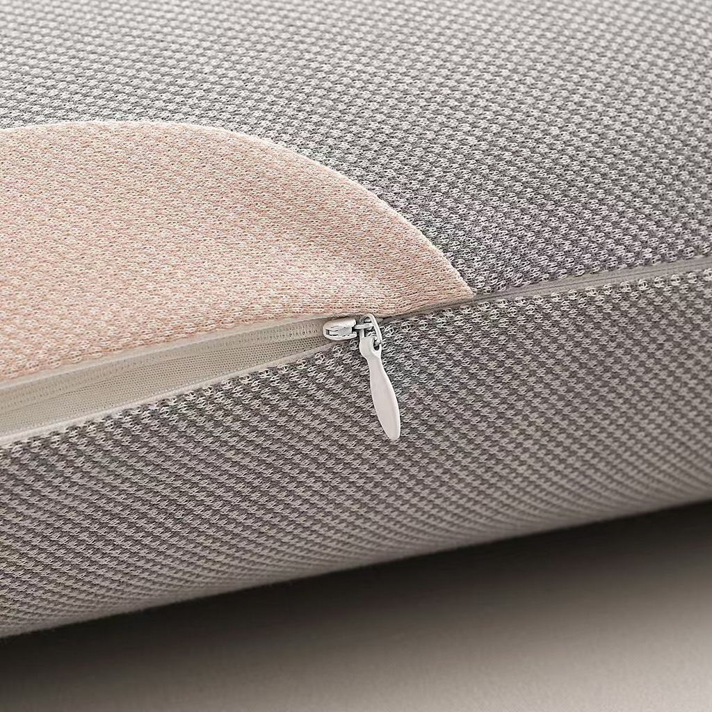 91家纺网 家纺一手货源 找家纺 雅诗帛 2025新款生物基水乳枕面包款 枕头枕芯 豆绿粉/只