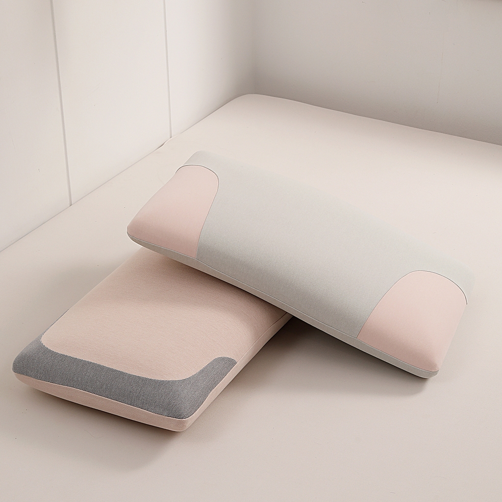 91家纺网 家纺一手货源 找家纺 雅诗帛 2025新款生物基水乳枕面包款 枕头枕芯 豆绿粉/只