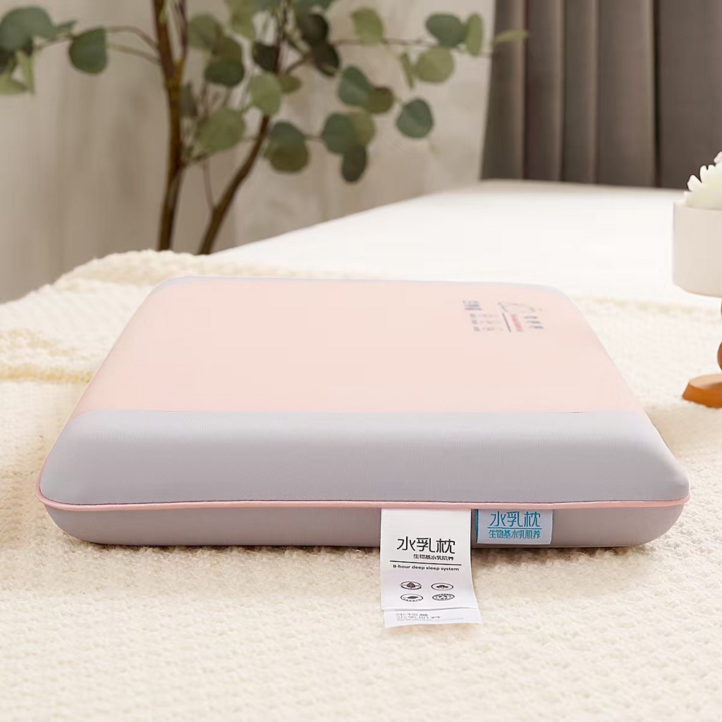 91家纺网 家纺一手货源 找家纺 雅诗帛 2025新款生物基软呼呼系列面包款枕头枕芯 蓝色/只