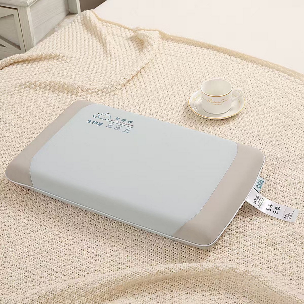 91家纺网 家纺一手货源 找家纺 雅诗帛 2025新款生物基软呼呼系列面包款枕头枕芯 粉色/只