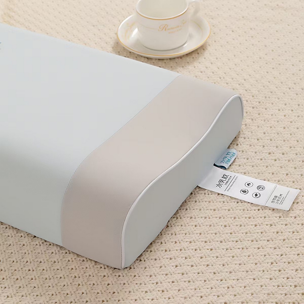 91家纺网 家纺一手货源 找家纺 雅诗帛 2025新款生物基软呼呼系列高低款枕头枕芯 蓝色27*44/6cm小号/只