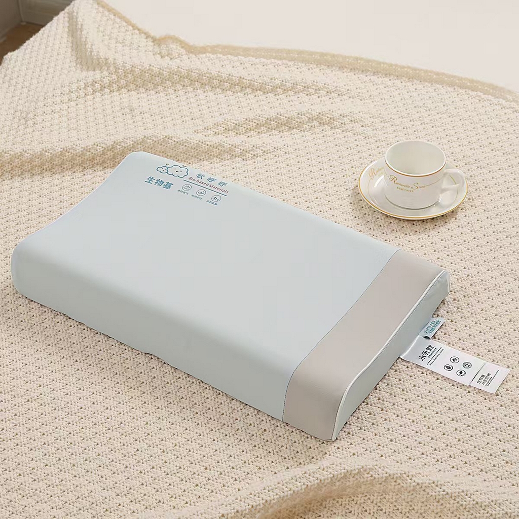 91家纺网 家纺一手货源 找家纺 雅诗帛 2025新款生物基软呼呼系列高低款枕头枕芯 粉色27*44/6cm小号/只