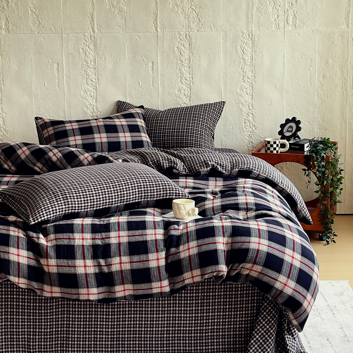 91家纺网 家纺一手货源 找家纺 （总）双层纱家居 2025新款纯棉大豆子母被被子被芯