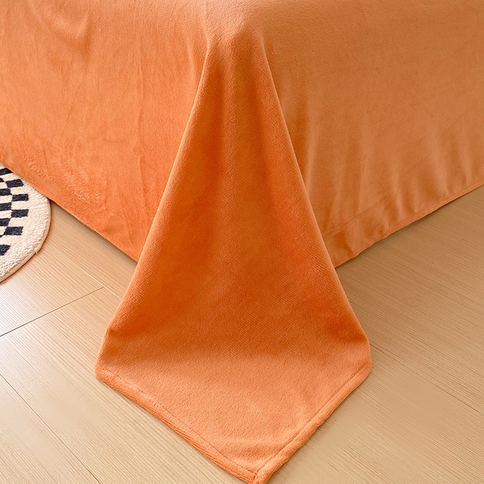 91家纺网 家纺一手货源 找家纺 艾橙 2025新款泡泡牛奶绒加厚保暖印花四件套 花样年华