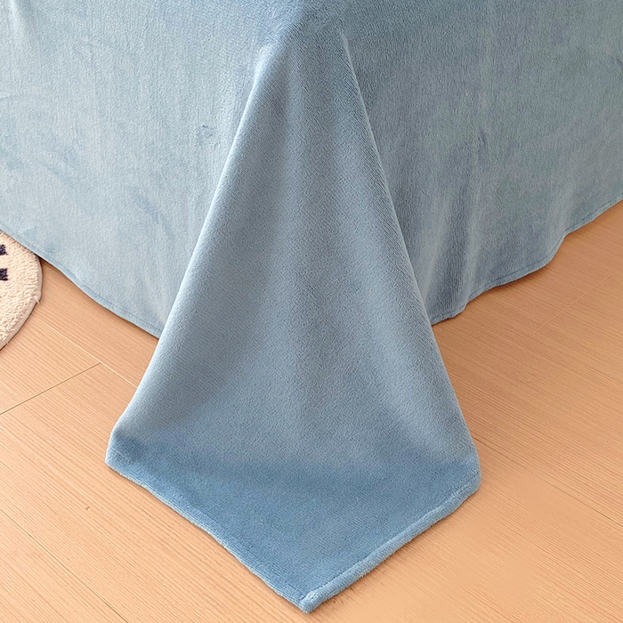 91家纺网 家纺一手货源 找家纺 艾橙 2025新款泡泡牛奶绒加厚保暖印花四件套 花吟