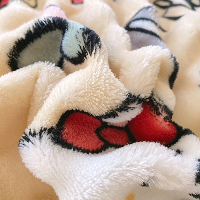 91家纺网 家纺一手货源 找家纺 艾橙 2025新款泡泡牛奶绒加厚保暖印花四件套 画笔卡通