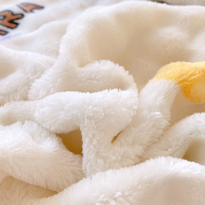 91家纺网 家纺一手货源 找家纺 艾橙 2025新款泡泡牛奶绒加厚保暖印花四件套 卡皮巴拉